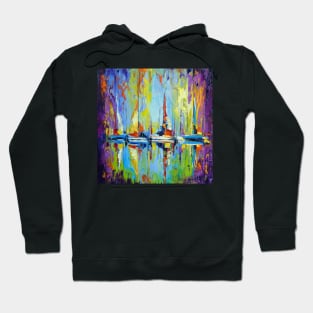 Sailboats at the pier Hoodie